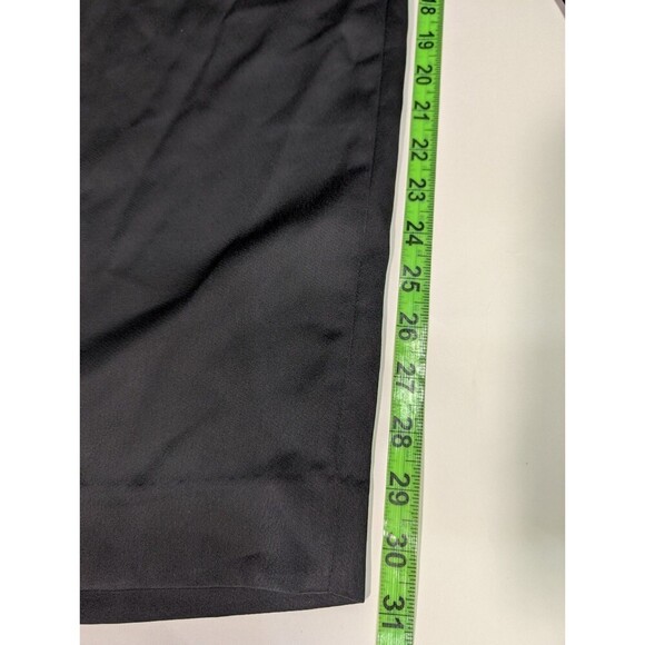 Banana Republic Bow-Shoulder Jumpsuit Sz 0 Black EUC Classic Minimalist Silky127 - Picture 12 of 12